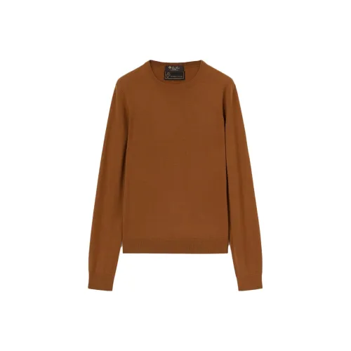 Loro Piana Темно-верблюжий Женские Свитеры