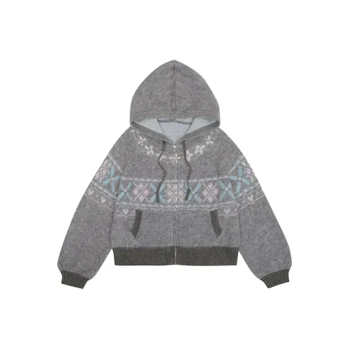 SLEEP AT 11 Свитер Женский Светло-Серый