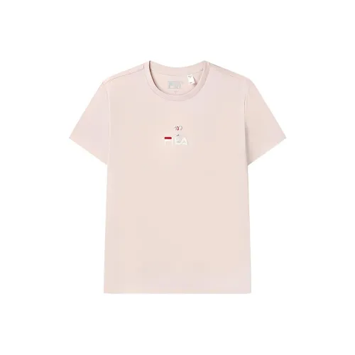 FILA Valentine's Day Collection Linglin Розовый Женские Футболки
