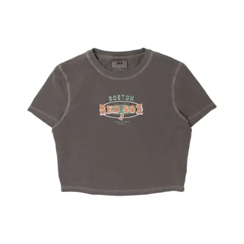 MLB Preppy Style Collection Boston Red Sox T-Shirt Женская Светло-Коричневый
