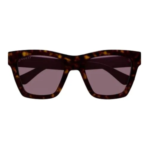 GUCCI Injection Rack Кошачий глаз Солнцезащитные очки Женские Коричневый