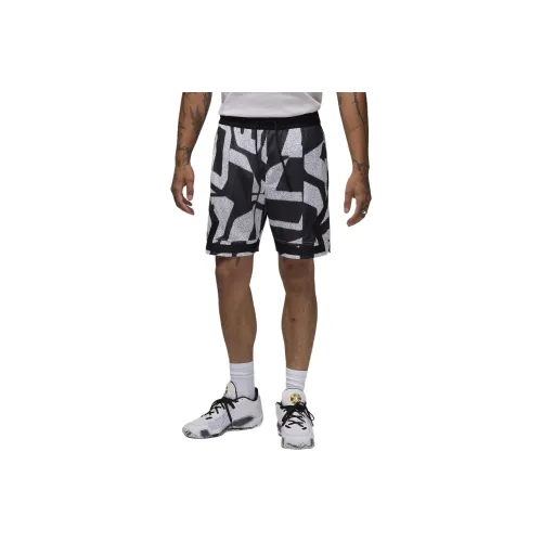 Jordan Sport DRI FIT DIAMOND Повседневные шорты Мужские Черный Белый