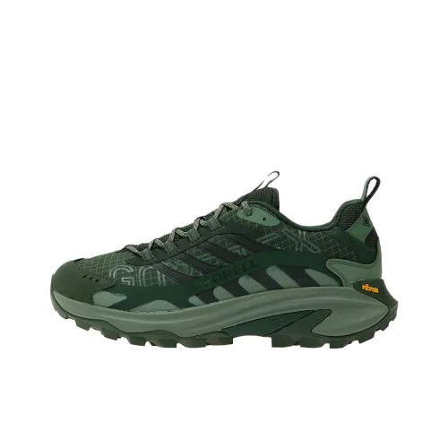 MERRELL 1TRL Slip-Resistant Breathable Lightweight Low-Top Hiking Shoes Men's Green MERRELL 1TRL Противоскользящий Дышащий Легкий Низкий Топ Походная Обувь Мужская Зеленый
