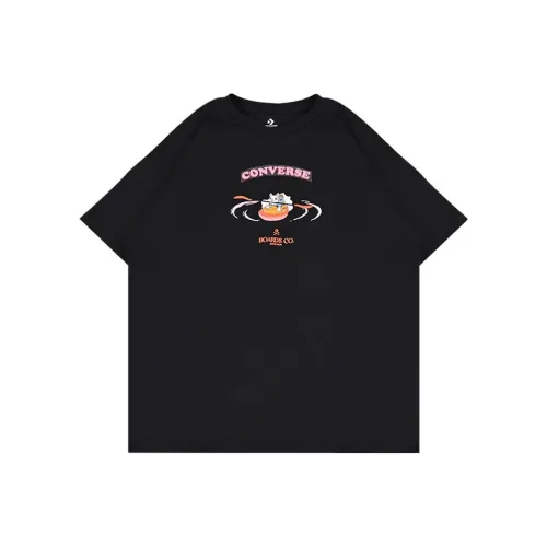 Конверс T-рубашка с рукавом женская черная