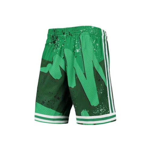 NBA x MITCHELL NESS Boston Celtics Team Баскетбольные шорты Мужские Зеленые