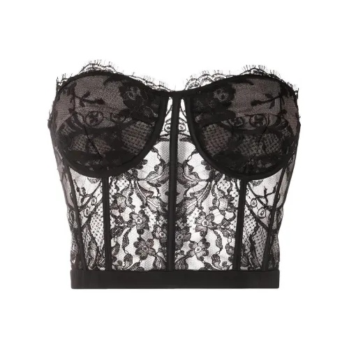 Alexander McQueen Без бретелек Топ Женский Черный