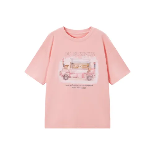 EICHITOO Т-рубашка с оборванным рукавом женская розовая