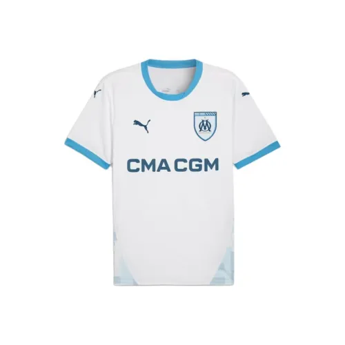 PUMA Белый Синий Мужская Футбольная Джерси