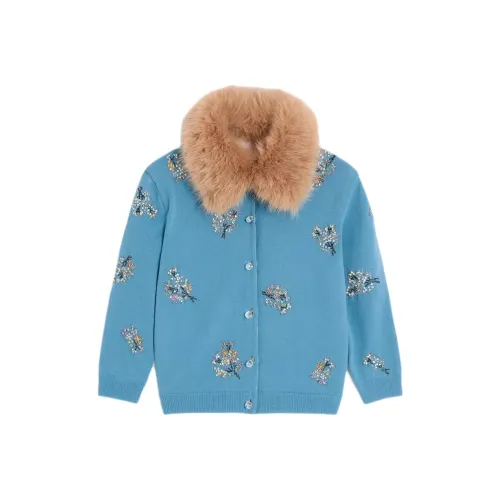 Valentino FW24 Свитер Женский Небесно-Синий