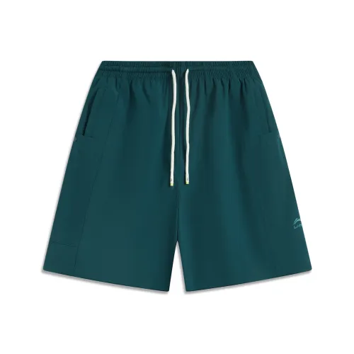 LINING Sports Life Collection Повседневные шорты Мужские Рифовый зеленый