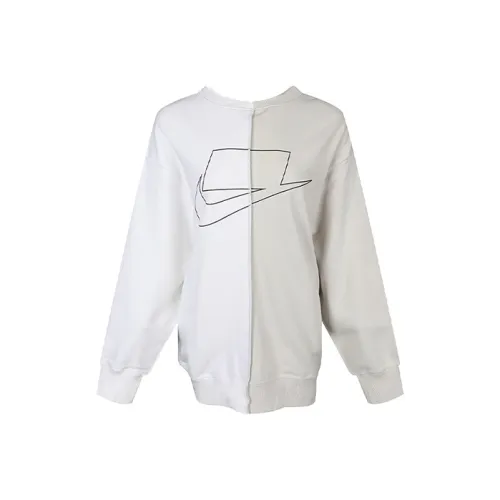 Nike Толстовка Женская Белая Серая Многоцветная