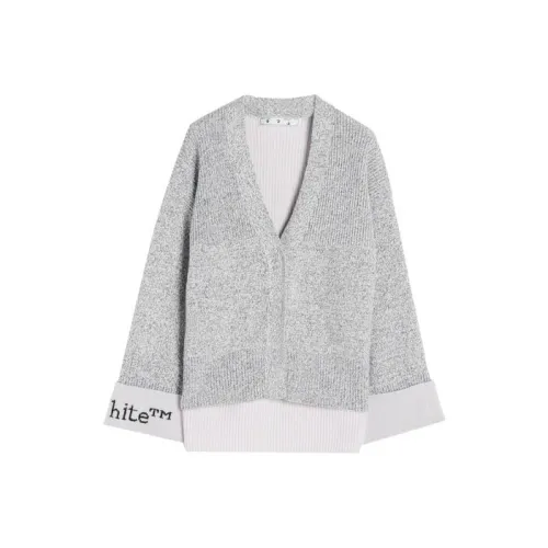 Off Белый FW21 Серый Женские Трикотаж