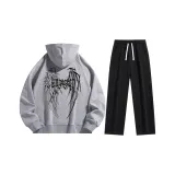 Комплект одежды из фотинии серого цвета [Свитшот + Штаны]