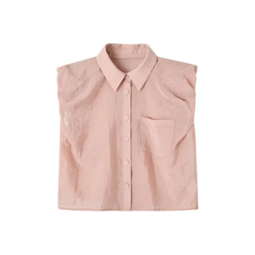MT Персиково-розовый Женские Рубашки
