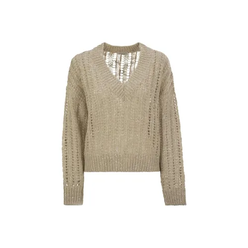 BRUNELLO CUCINELLI Свитер Женский Бежевый