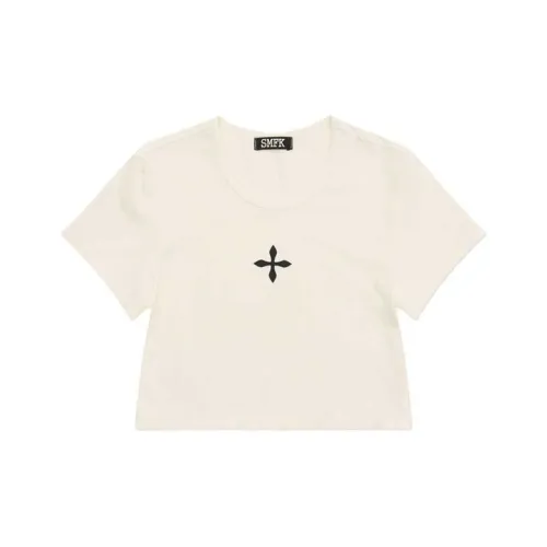 SMFK Молоко Белый Женский T-Рубашки