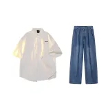 White & Dark Blue