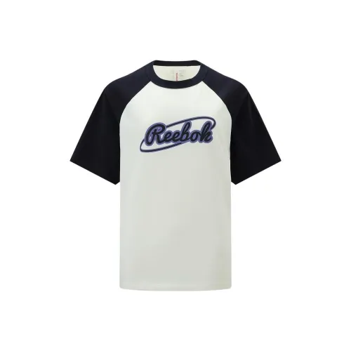 Reebok Бежевый/черный Женские Футболки