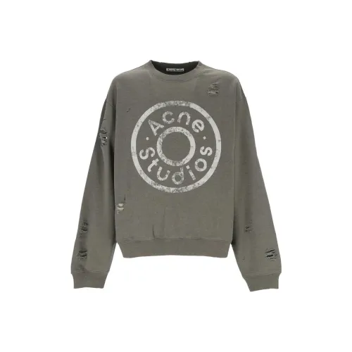 ACNE STUDIOS Толстовка Женская Серая Зеленая