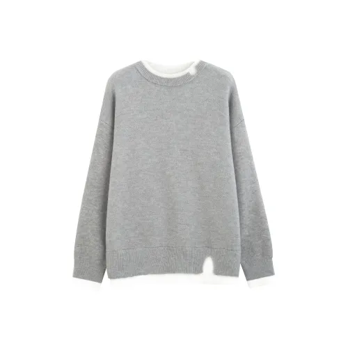 Tonlion Свитер Женский Светло-Серый