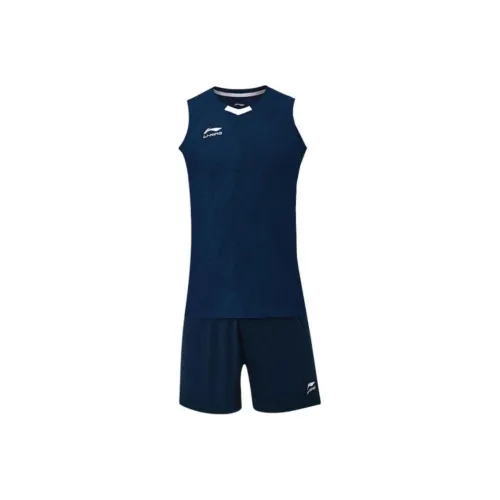 LINING Баскетбольный костюм мужской Гуандунский синий