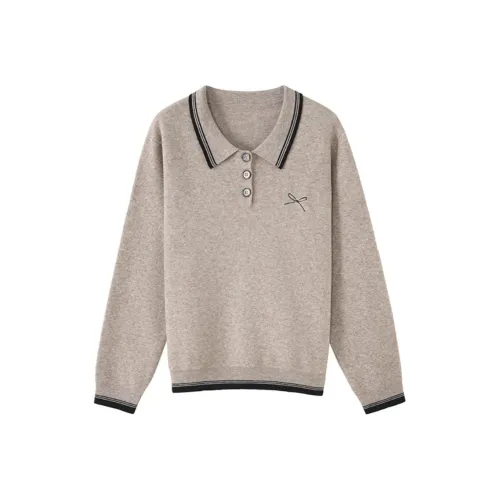 SHIRAN Хаки Женские Свитеры