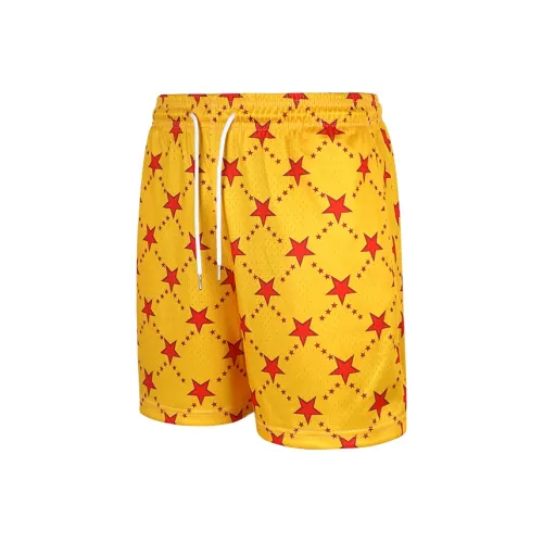 BKCXZICE Баскетбольные шорты Унисекс Оранжевый Звезды