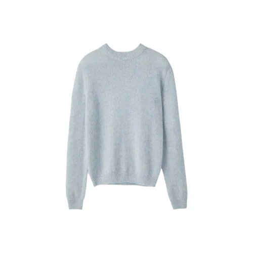 RECTO FW24 Шерсть Альпака Облегающий крой Свитер Женские Небесно-голубой Небесно-голубой