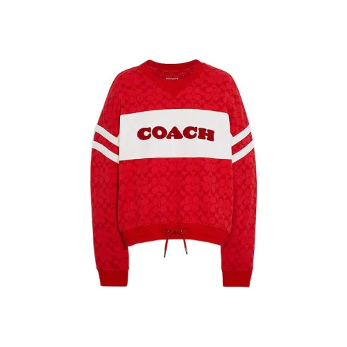 COACH Женские Толстовки Красного Цвета