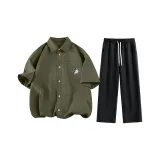 Армейский зеленый (Логотип с котом Тайцзи) + Черный (Пустой)