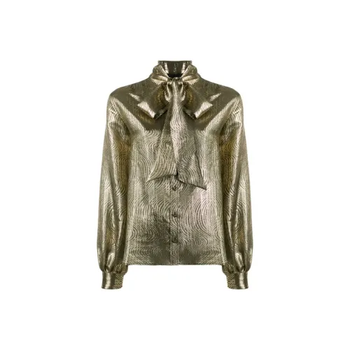 SAINT LAURENT Рубашка Женская Золотая