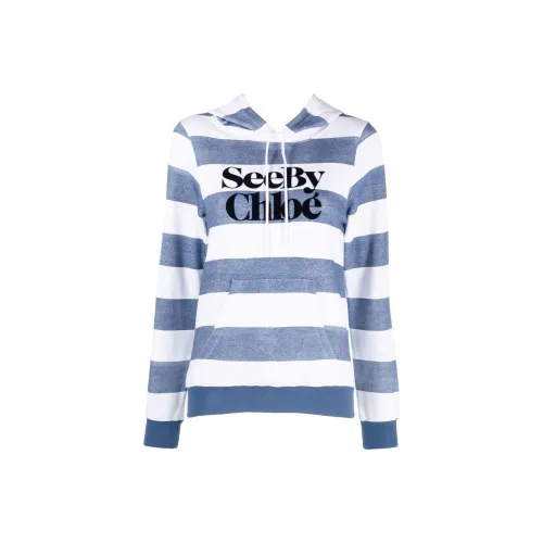 SEE BY CHLOE Синий Женские Свитшоты