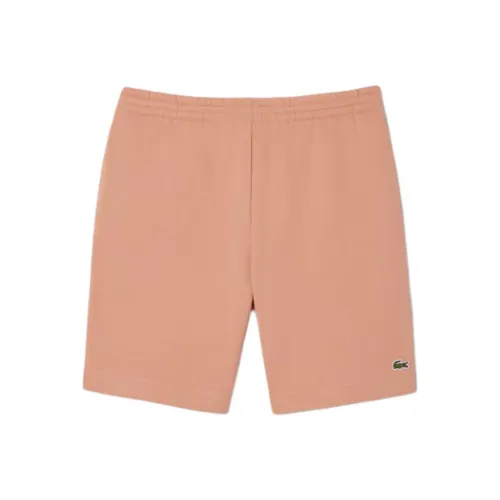LACOSTE Повседневные шорты Мужские Розовый Бежевый