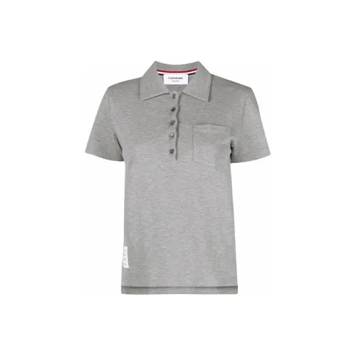 THOM BROWNE Серый Женские Поло