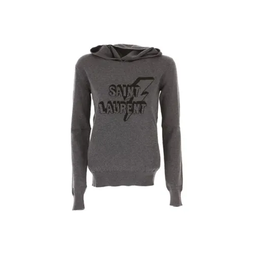 SAINT LAURENT Серый Женские Свитшоты