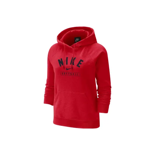 NIKE Красный Женские Свитшоты