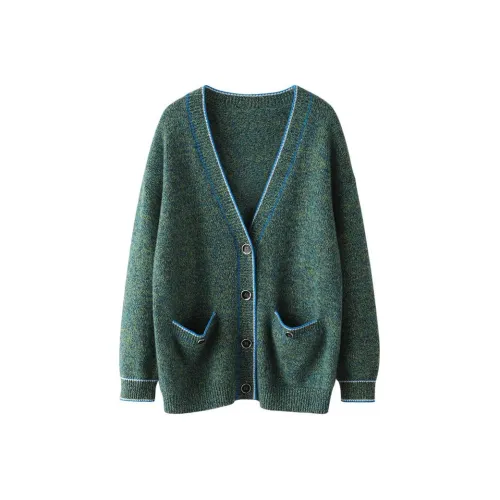 MAIGRE SIMHAT Кашемировый свитер женский зеленый