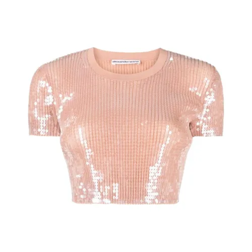 alexander wang Женские рубашки красного цвета с румяно-розовым оттенком