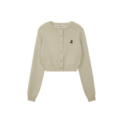 Rest Recreation Укороченный кардиган из трикотажа женский бежевый бежевый