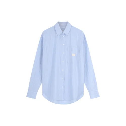 Calvin Klein CDN Синий Основа Полосы Женские Рубашки