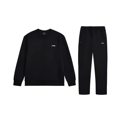 LINING Badminton Series Свитшот Комплект Мужской Черный