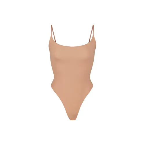 SKIMS Flts Everybody Caml Bodysuit Комбинезон Женские Охра Охра