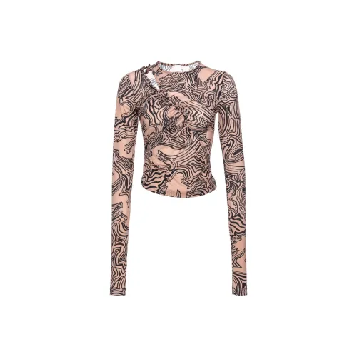 PINKO Телесный Женские Футболки