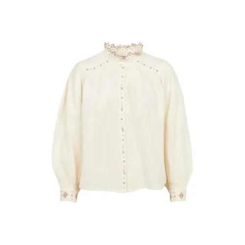 BA&SH Экрю Женские Рубашки