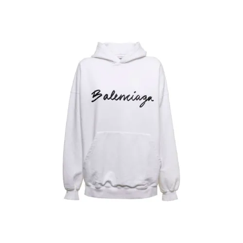 Balenciaga FW22 Свитшот Свободного кроя Женский Белый