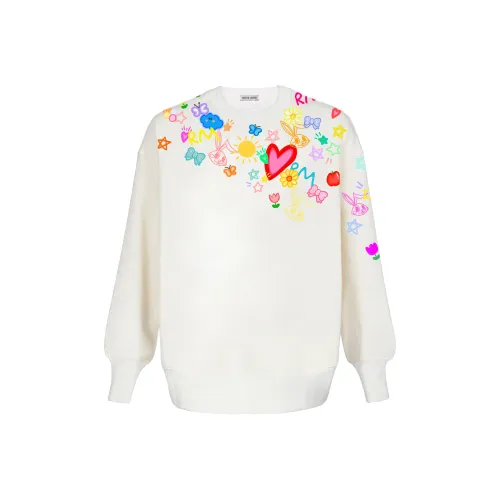 Richie Macie Белый Унисекс Свитшоты