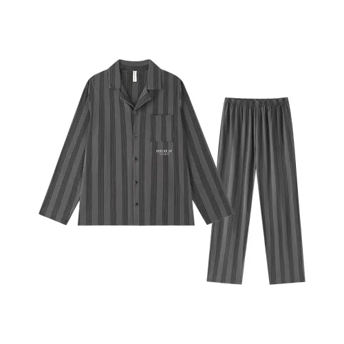 LUYOUYE Пижамный комплект Мужской Метеоритный Серый