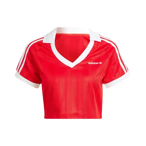 Adidas Originals Комплект с короткими рукавами T-рубашка женский красный