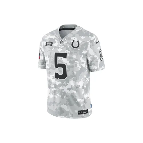 nike Dri FitNFL FW24 Anthony Richardson Indianapolis Colts Salute To Service Регби Джерси Мужской Белый