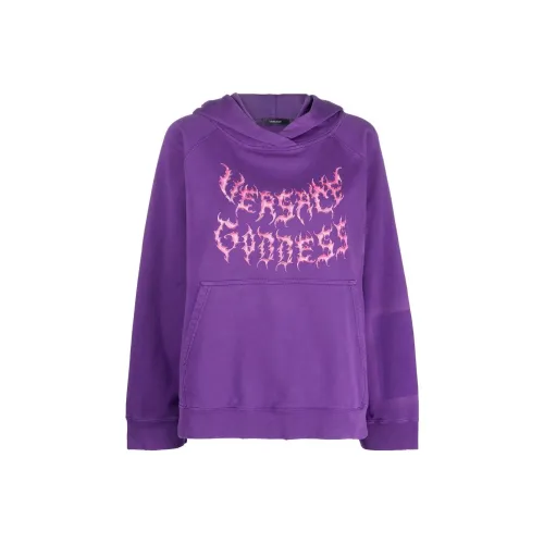 VERSACE SS23 Толстовка Женская Темно-фиолетовая